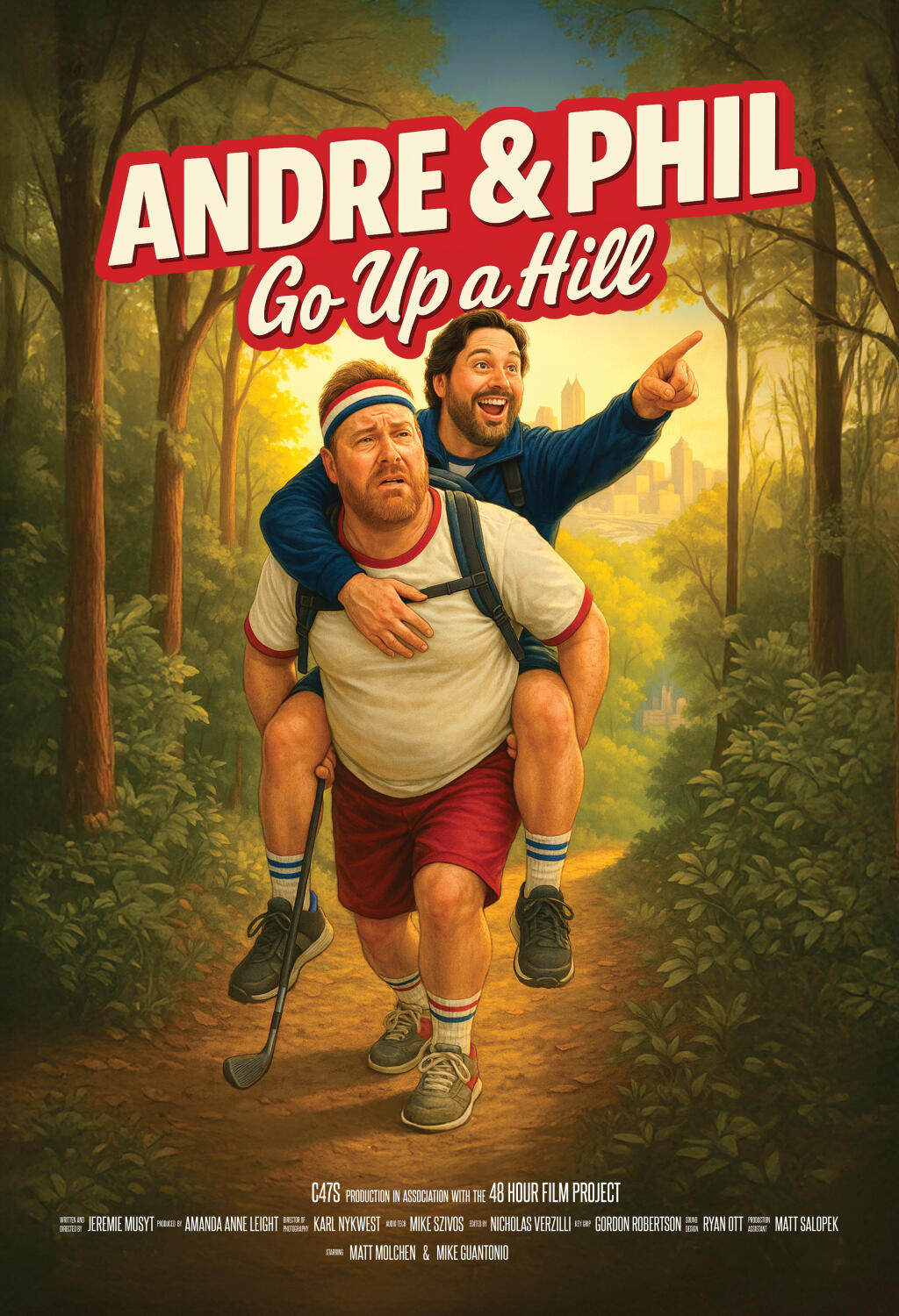 Filmposter for Andre and Phil Go Up a Hill